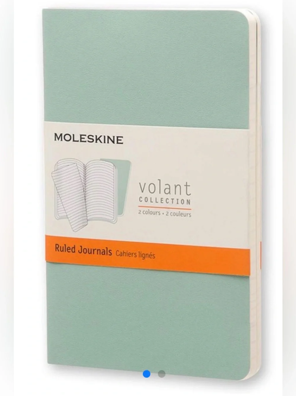 Moleskine Ruled Journals/Notebook. A Set of 2. Sage Green & Seaweed. 5” x 8 1/4”